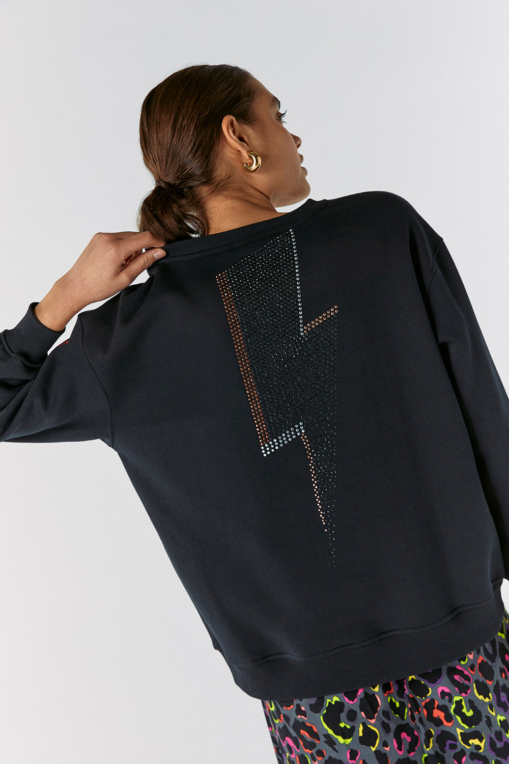 Sweatshirt with shop lightning bolt