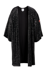 Black Sequin Kimono