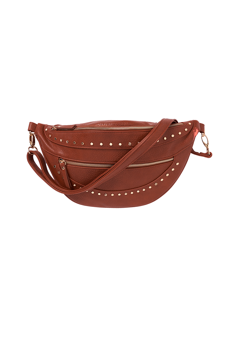 Tan Studded Bum Bag Scamp Dude
