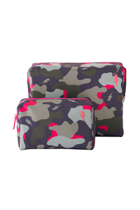 Scamp & Dude x Caroline Hirons Khaki with Pink Camo Cosmetic Bag