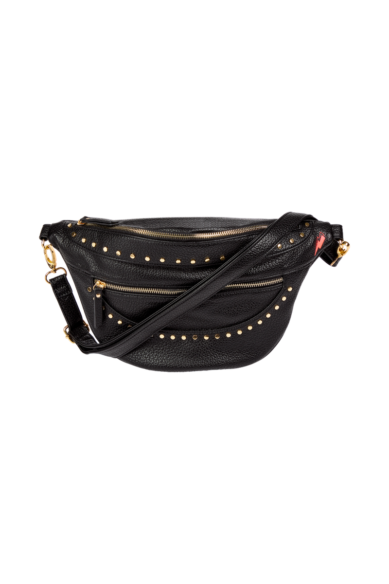 Black Studded Bum Bag Scamp Dude