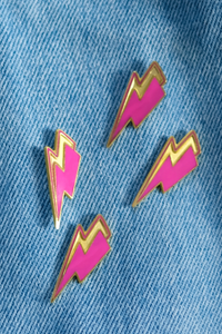 Pink Superpower Pin Badge
