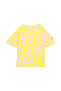 Kids Blush with Neon Yellow Leopard T-Shirt