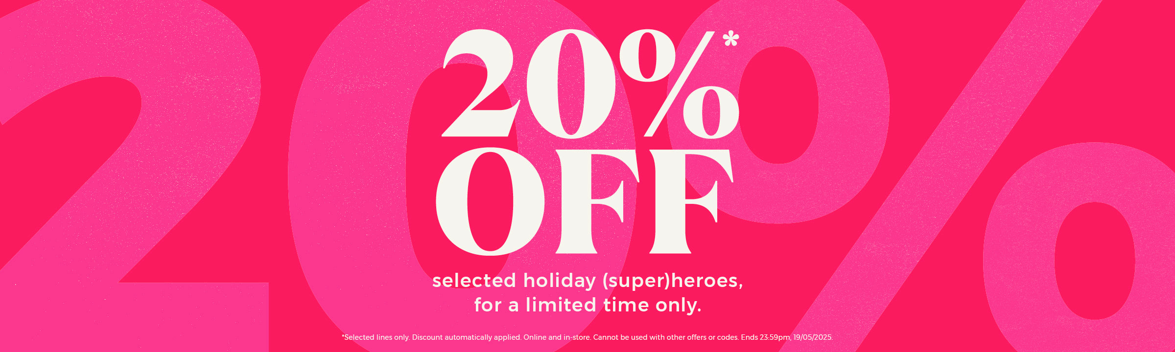 20% off holiday heroes
