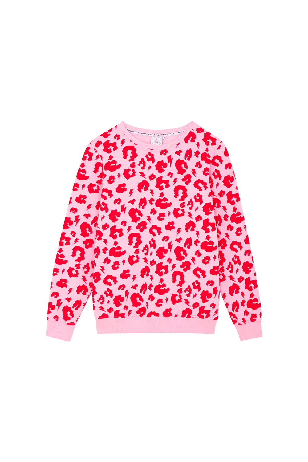 Pink leopard print sweater outlet