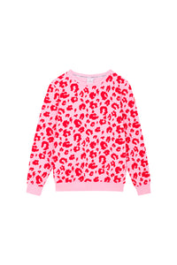 Pink with Red Leopard Sweatshirt