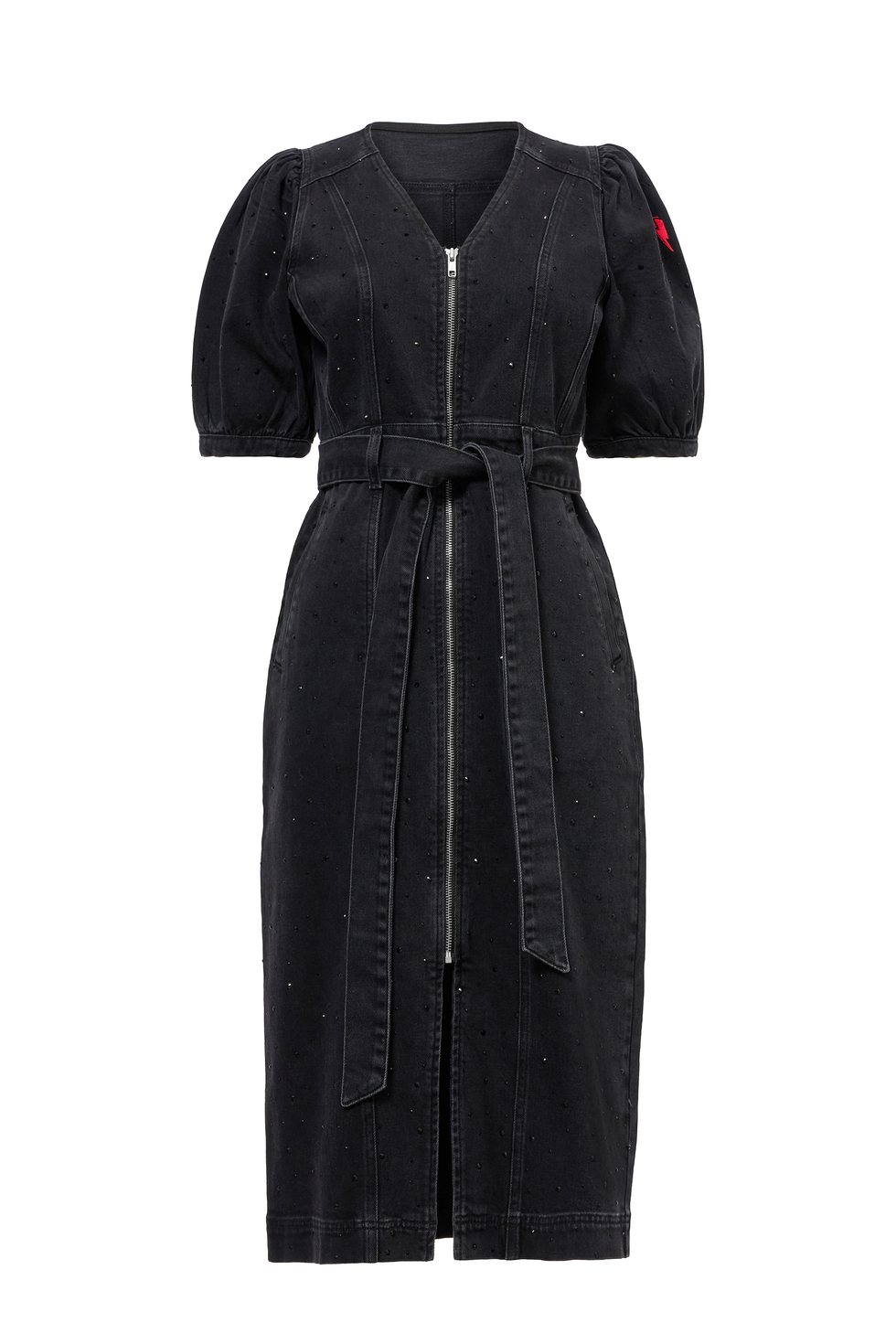 Still Black DD/E Zip Front One Piece