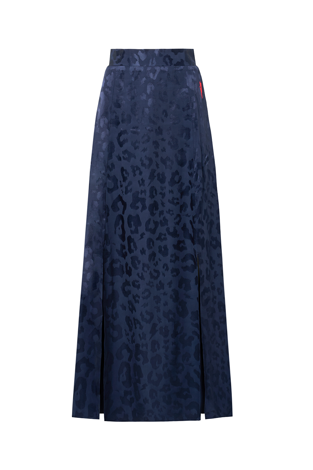 Navy Jacquard Leopard Split Front Skirt Scamp & Dude Navy Jacquard Leopard Split Front Skirt Scamp & Dude