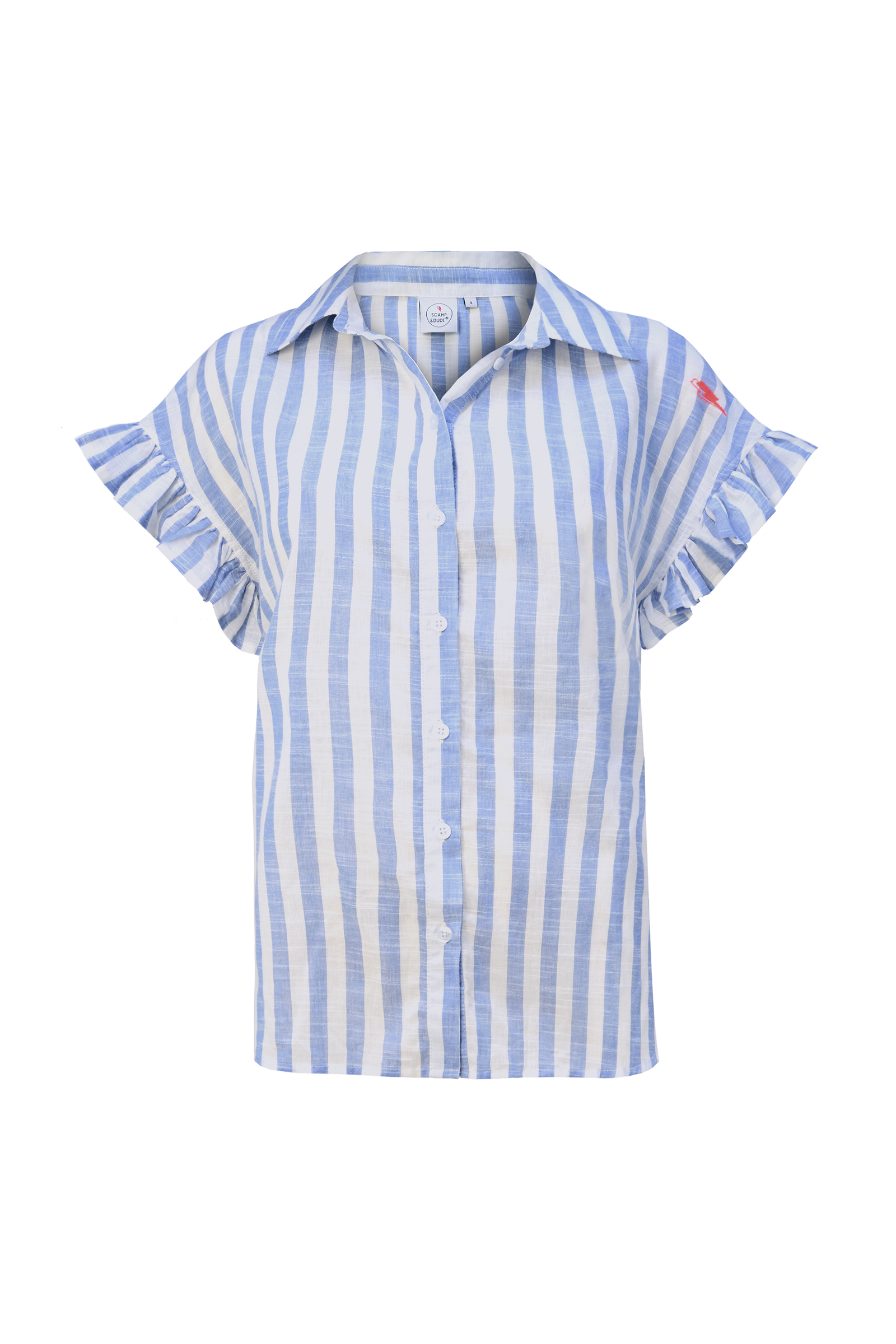 Frill Stripe Shirt
