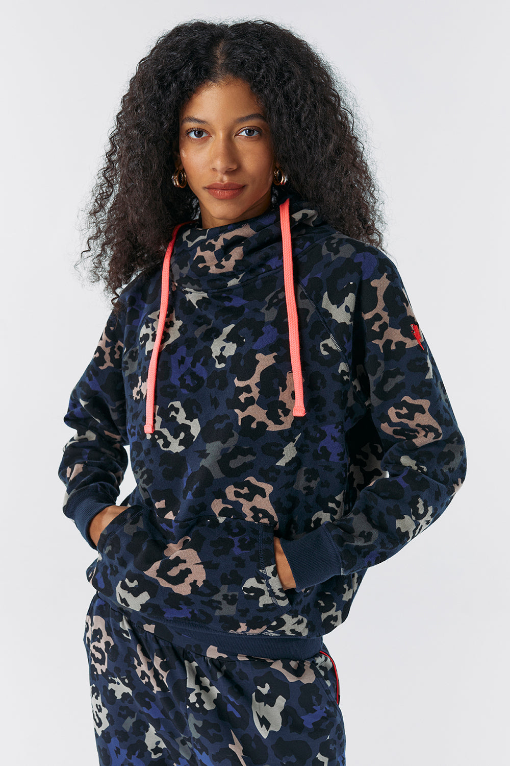 Navy blue camo hoodie online