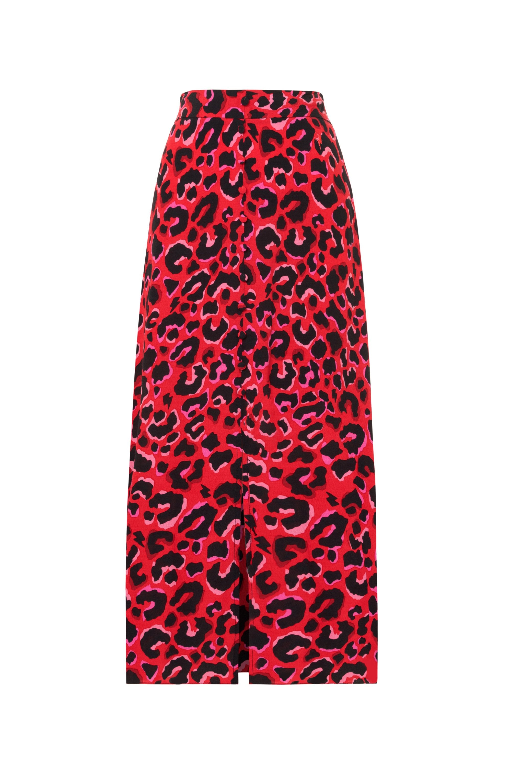 Red skirt leopard hot sale