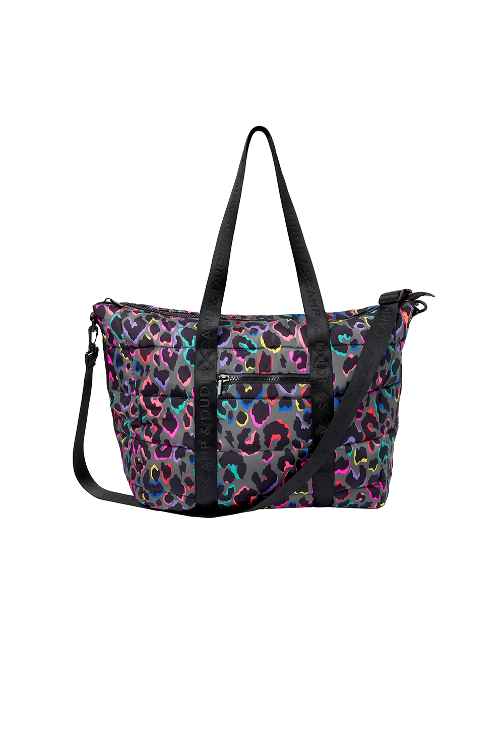 Women's Checkered Puffer Tote Bag - Large Zippered Shoulder Bag For Work & Travel, Lightweight - View #8