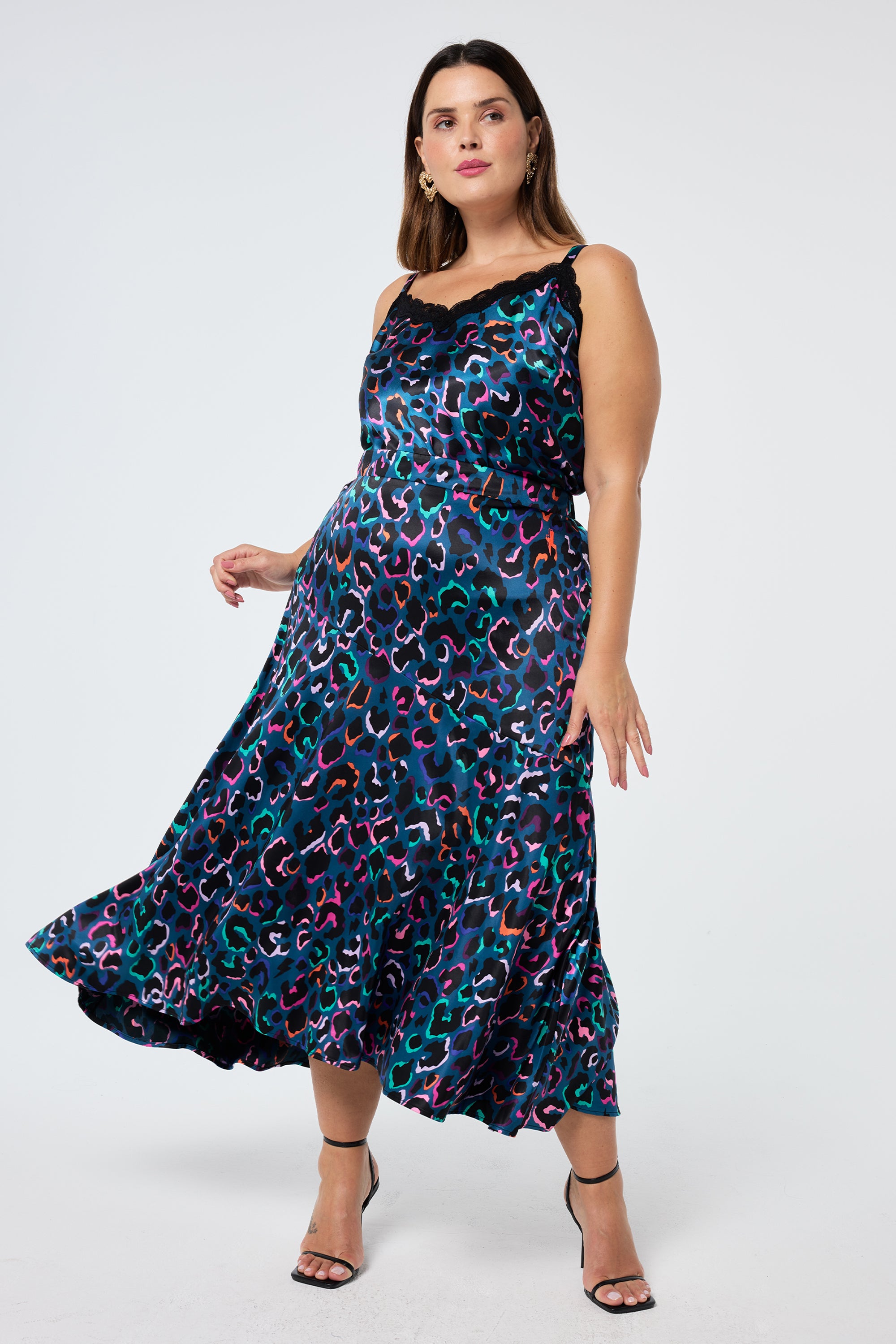 Mid length leopard skirts dresses outlet