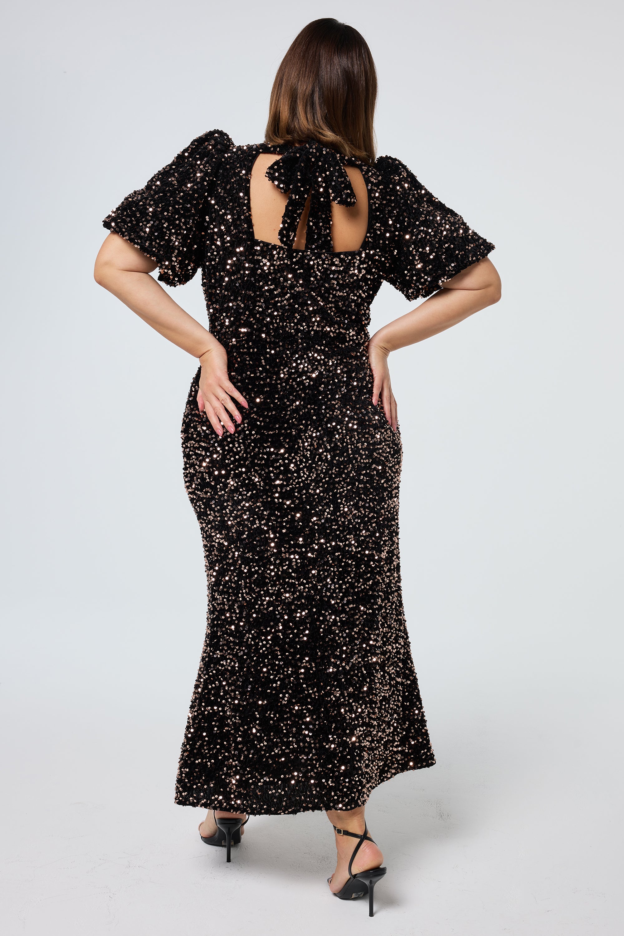 Plus size bronze dress shop