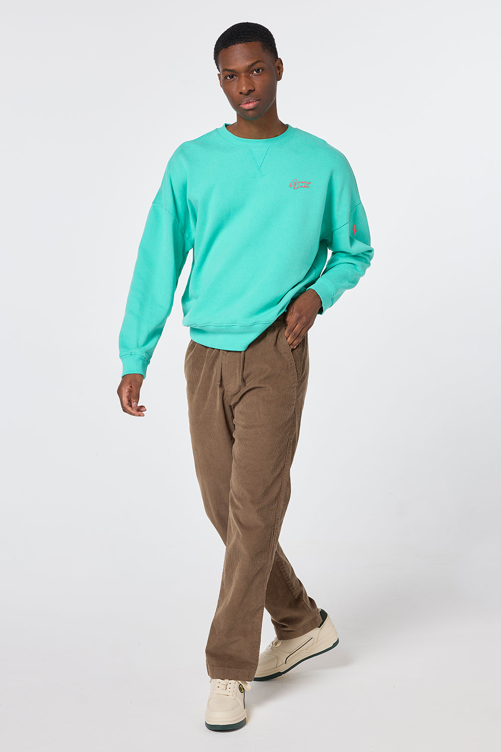 Men's Green Sweatshirt Scamp & Dude