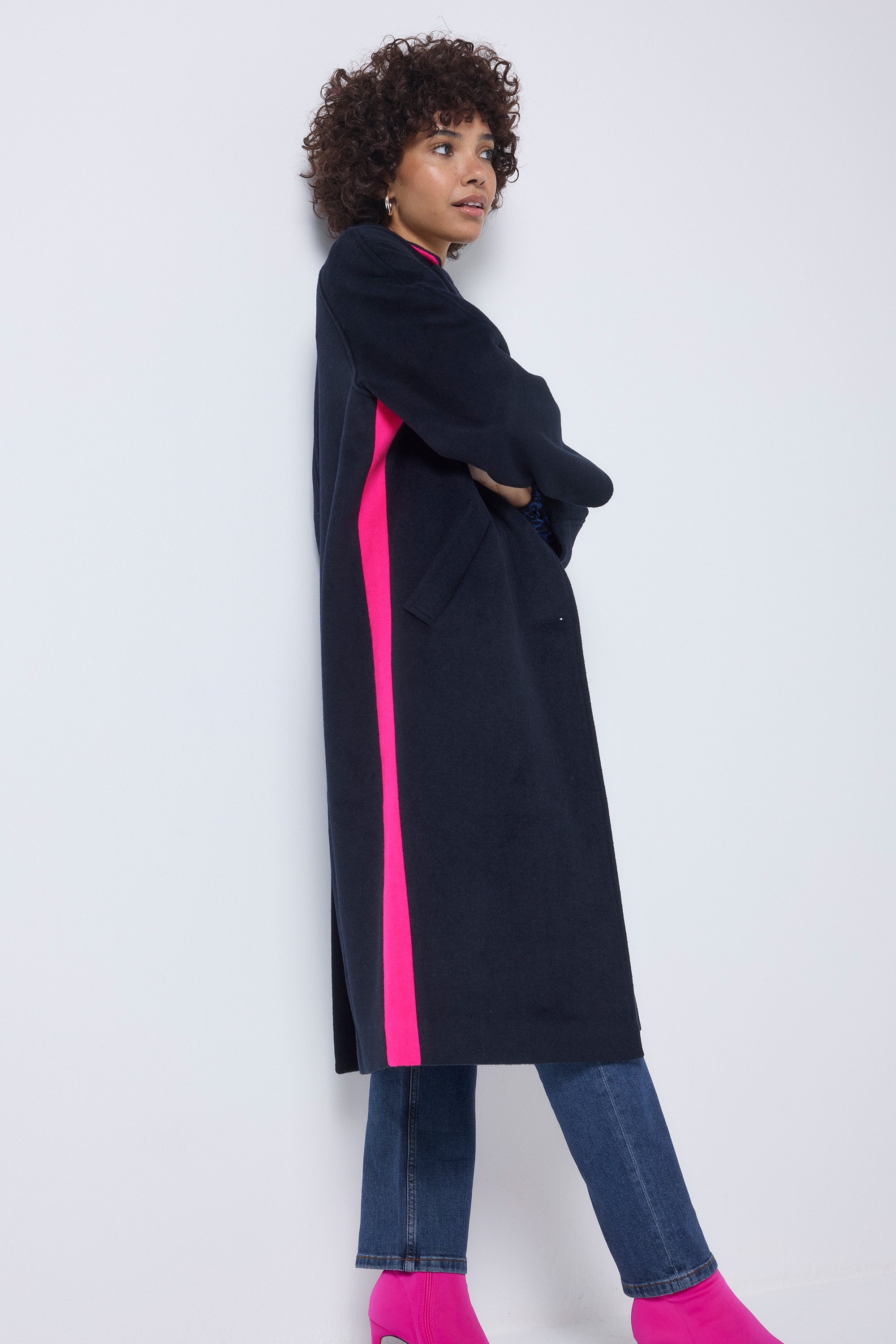 ジャケット・アウター NEON SIGN RAINBOW PEN SANDWICH COAT LZLRUN Rainbow Reflective Coat Hooded Windbreaker Fashion