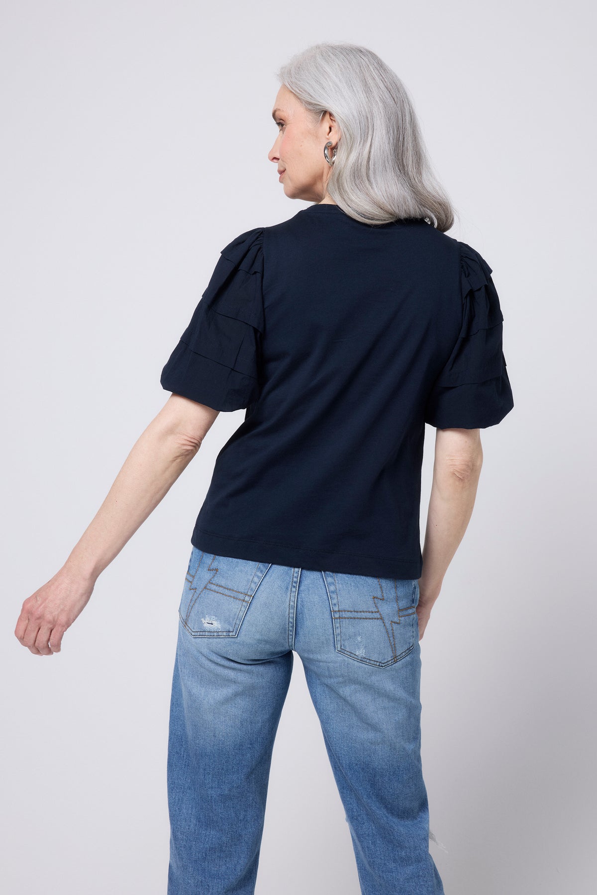 Men's Bysapick T-Shirt LS - Navy