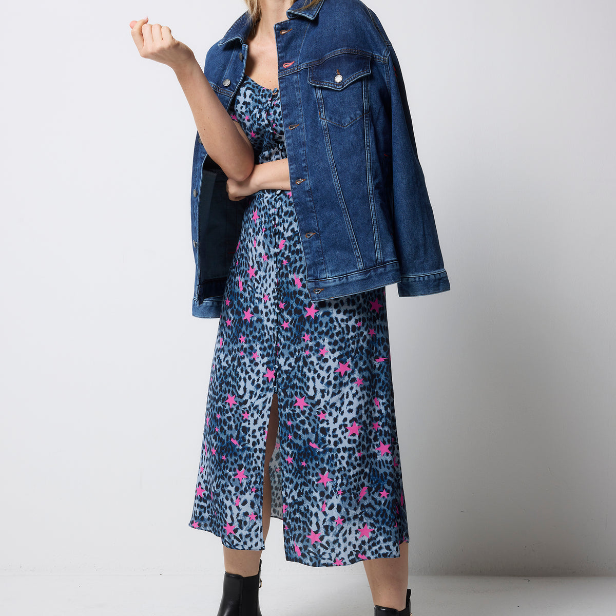 Indigo Wash Oversized Denim Jacket Scamp & Dude