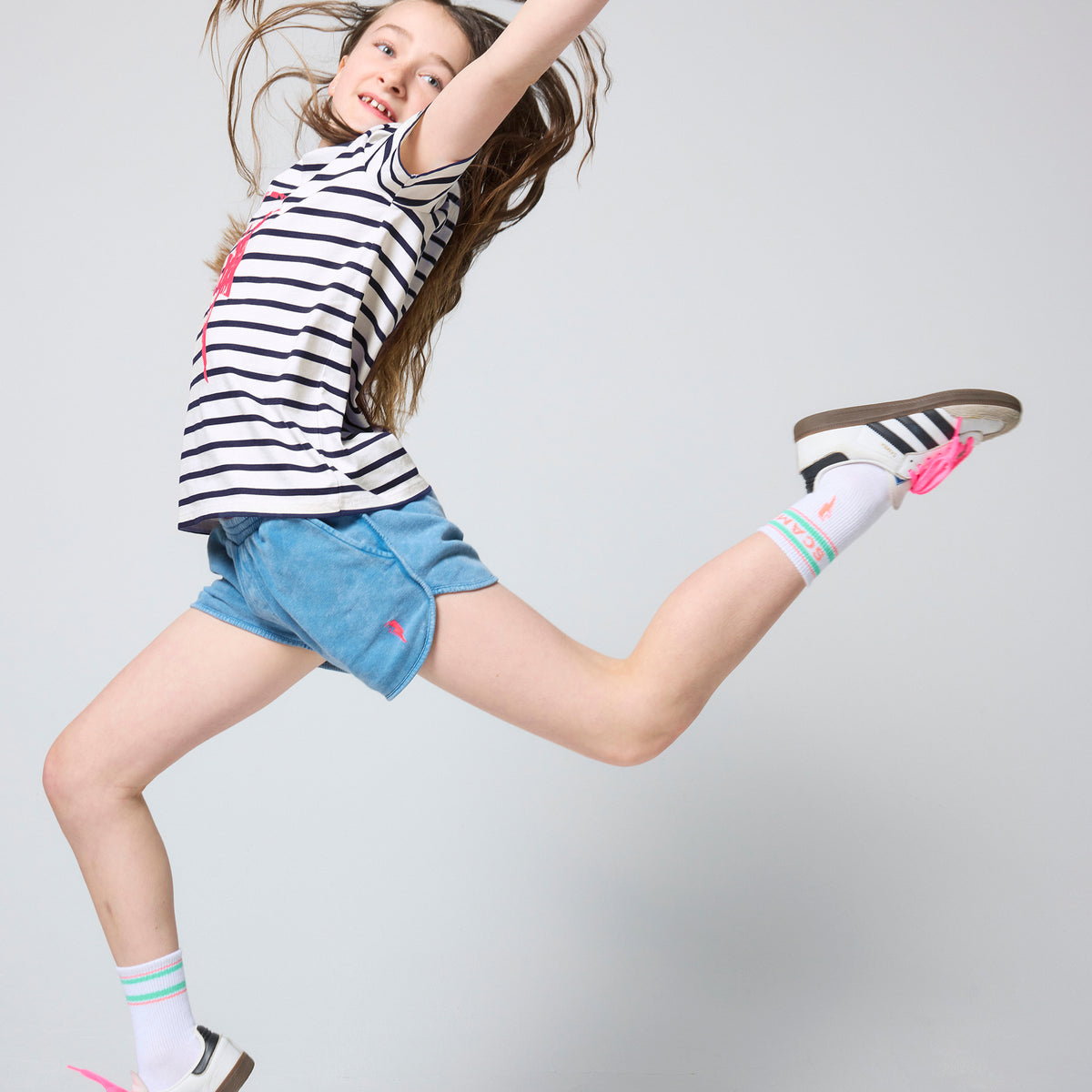 Kids Indigo Washed Shorts