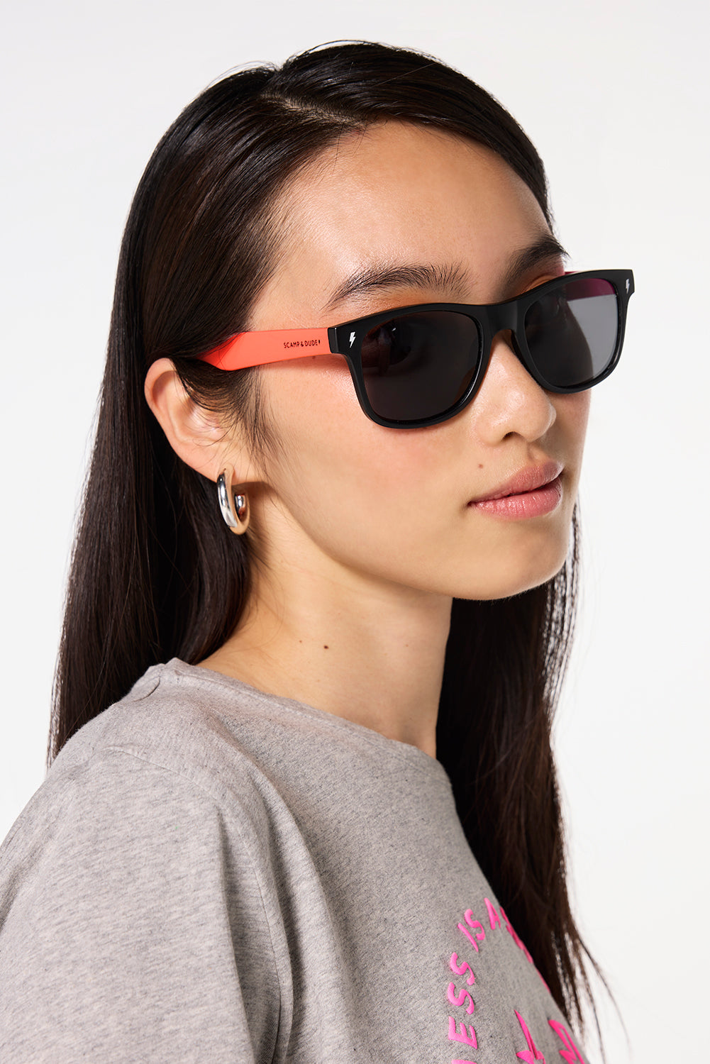 Black and orange sunglasses best sale