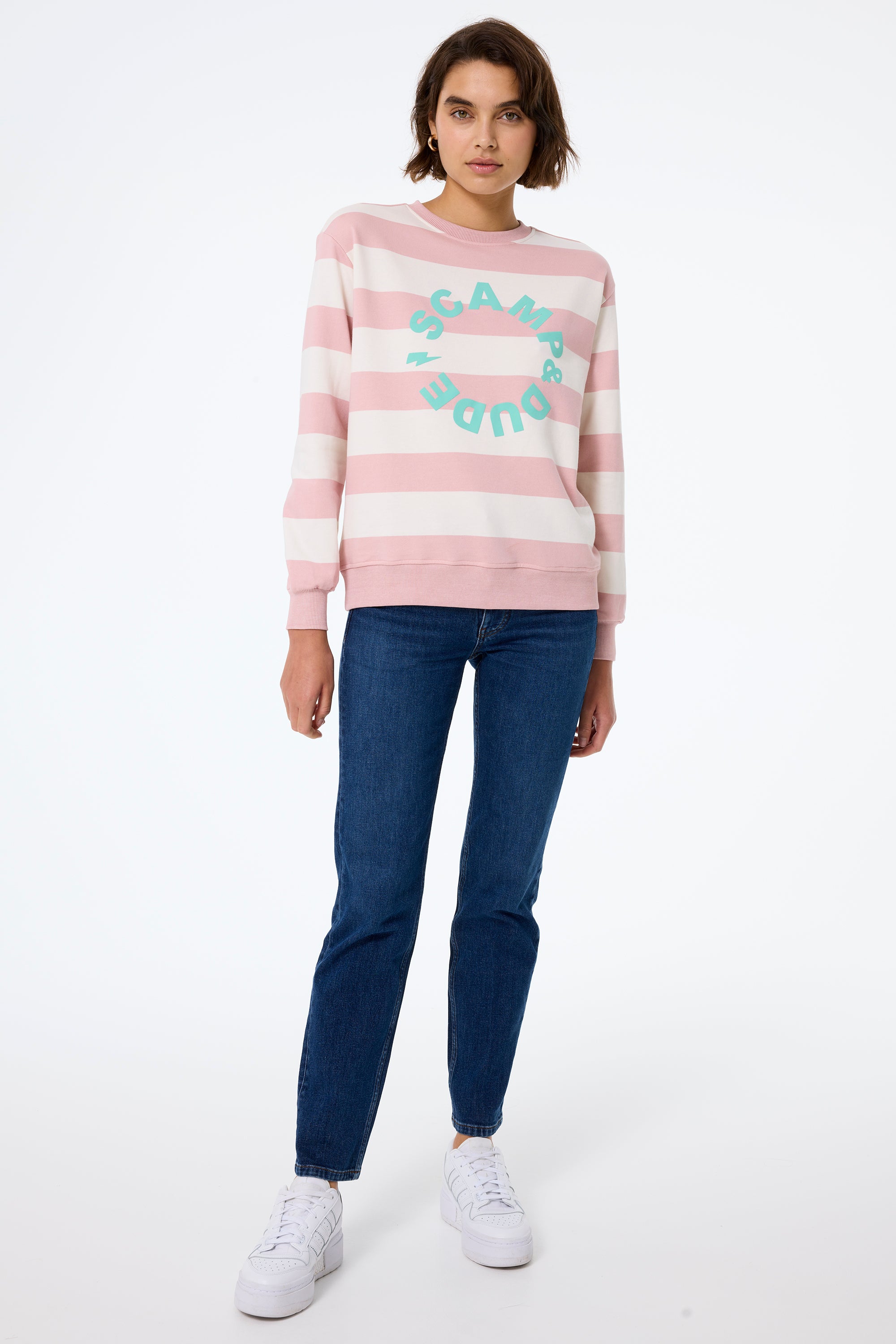 Pink blue sweatshirt online