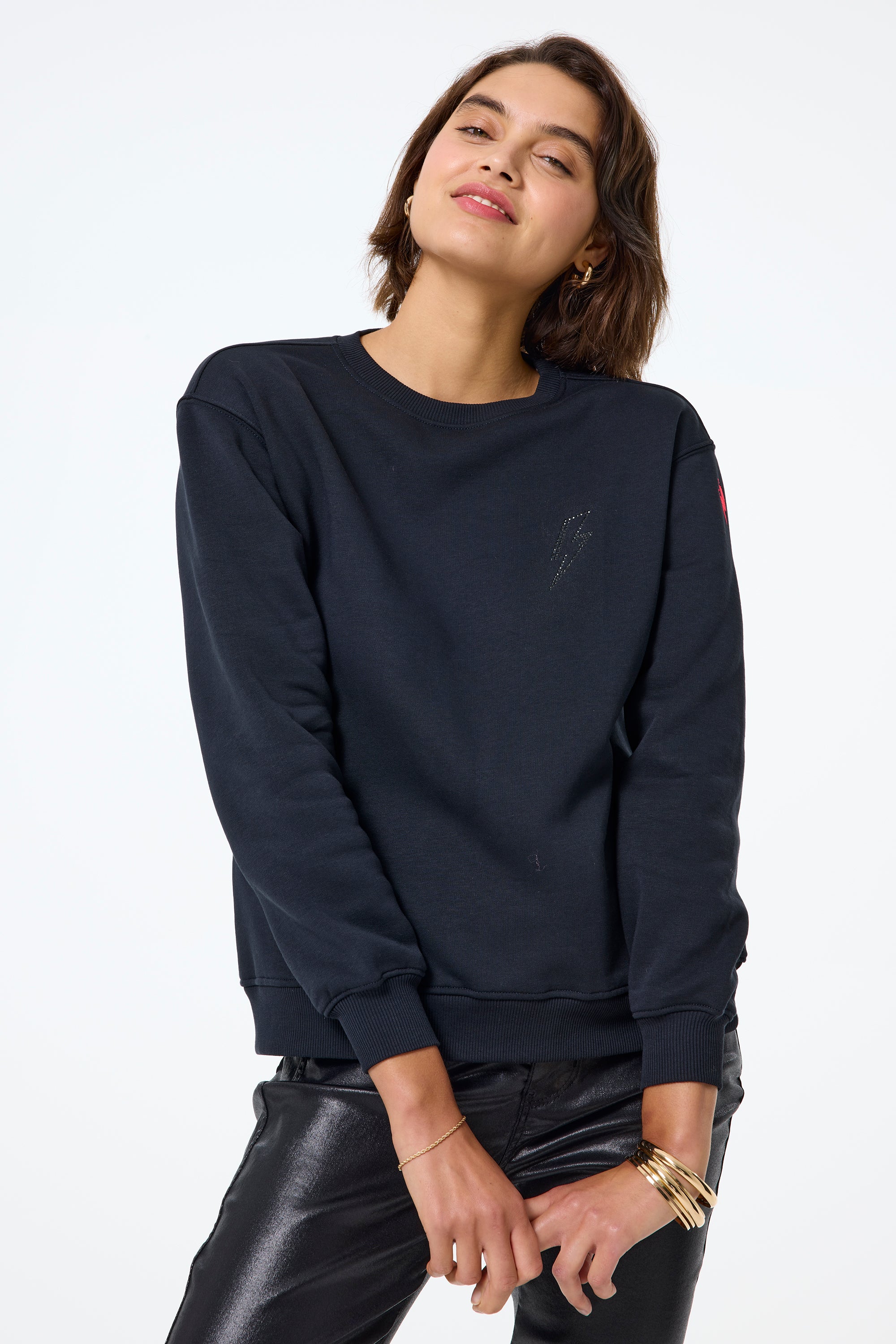 Black and blue sweatshirt best sale