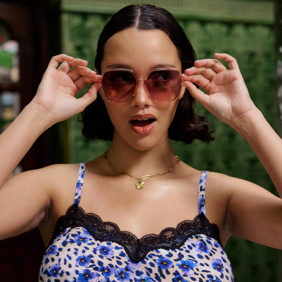 Margot Blush 70's Sunglasses Scamp & Dude