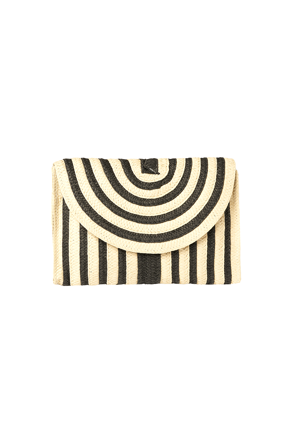 Black and cream clutch bag hotsell