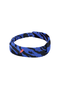 Blue with Black Shadow Tiger Headband