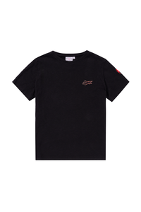 7th Birthday Black with Gold Lurex Logo T-Shirt