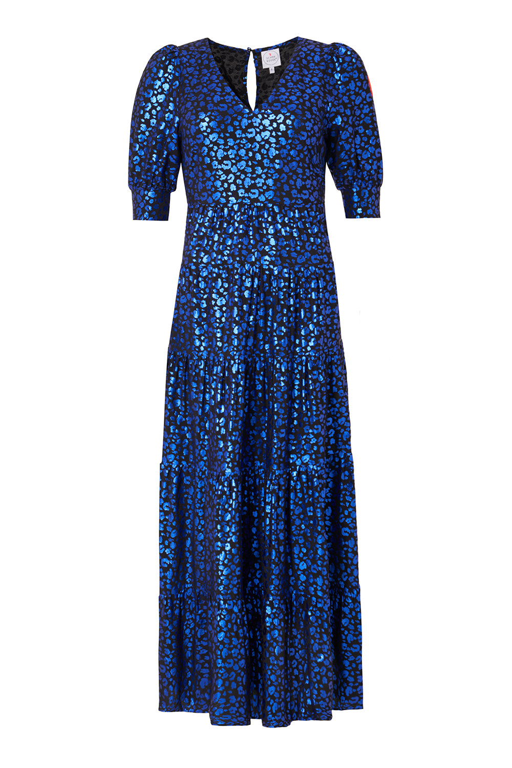 Black and blue maxi dress online