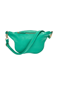 Green Fringed Bum Bag