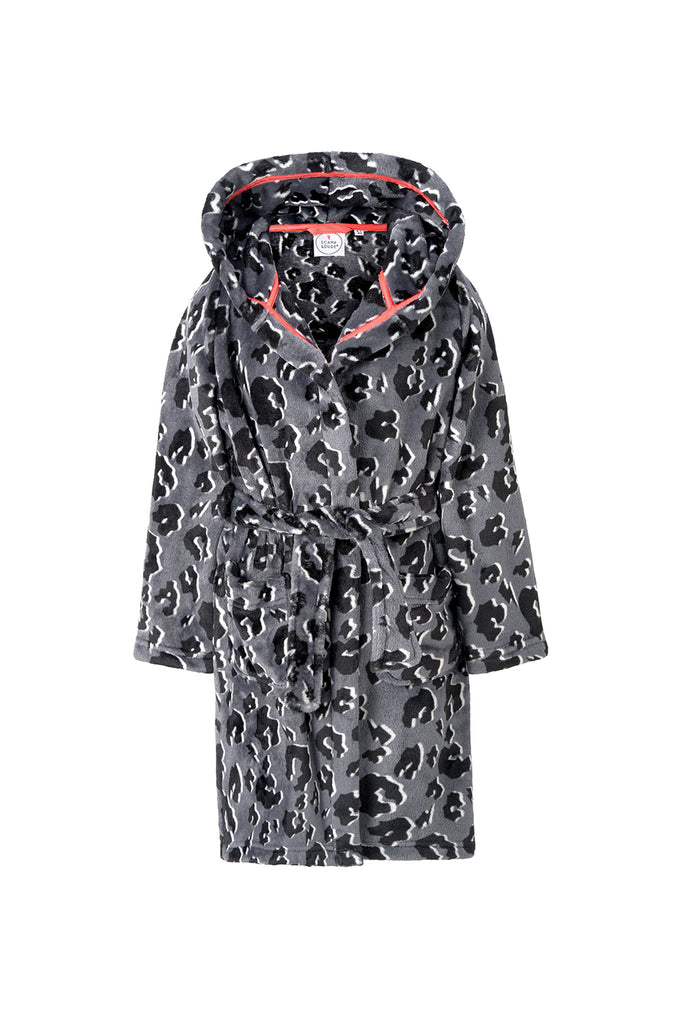 Plush Leopard Bath Robe Linen House One size fits most | Shop Inside