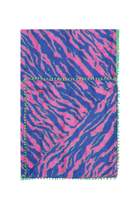 COMING SOON: Pink with Blue and Green Tiger Charity Super Scarf