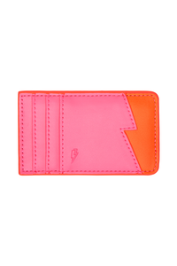 Pink with Coral Card Holder