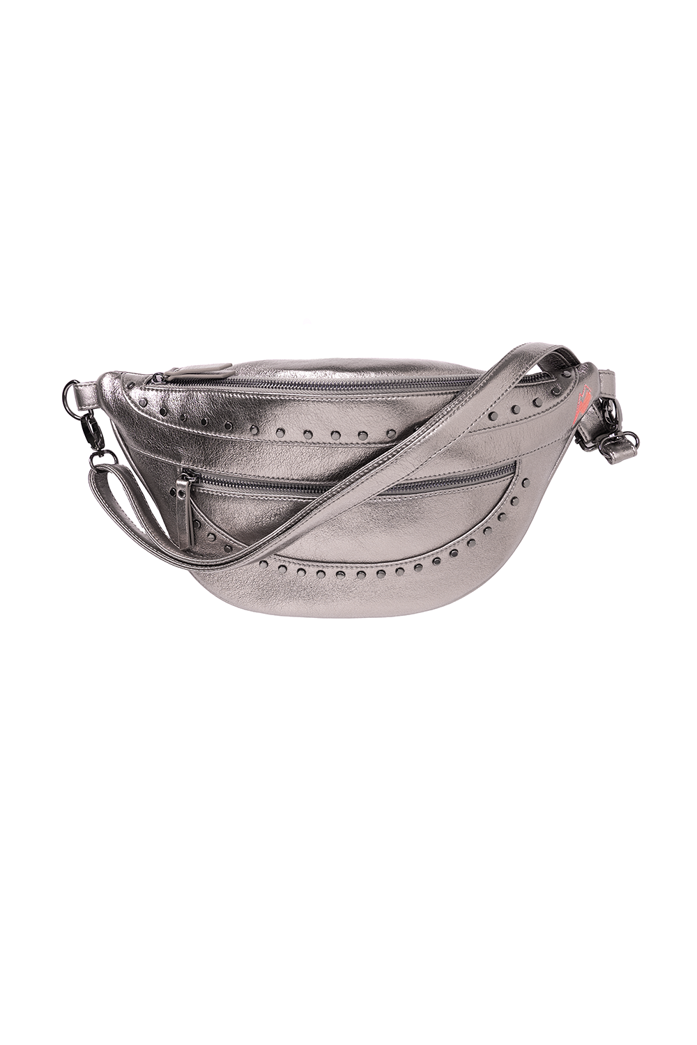 Black and silver bum bag hot sale