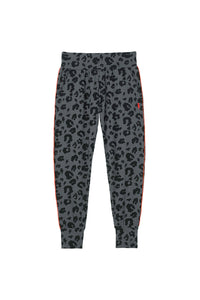Grey Leopard Slouch Joggers