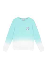 Turquoise Dip Dye Sweatshirt