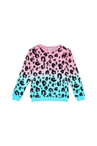 Kids Ombré Leopard Sweatshirt
