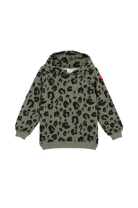 Kids Khaki Leopard Hoodie