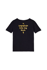 Kids Black with Gold Logo T-Shirt