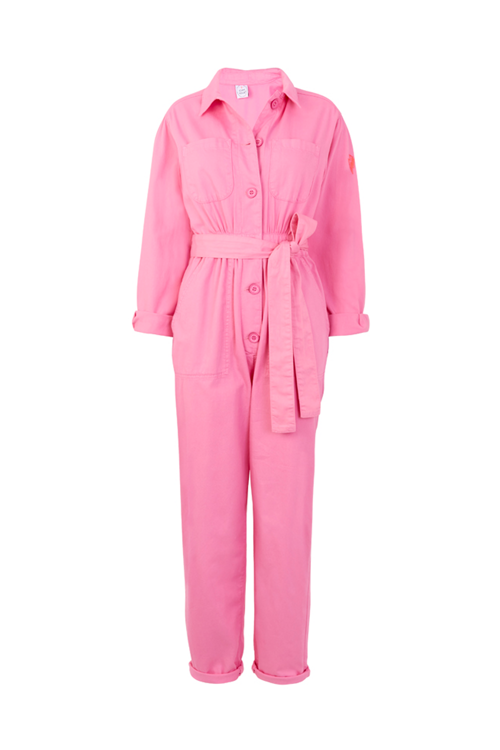 Pink Cotton Twill Jumpsuit Scamp & Dude