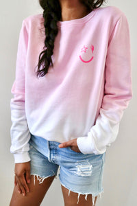 Pink Dip Dye Sweatshirt