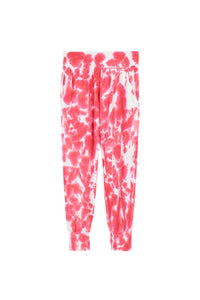 Neon Coral Tie Dye Slouch Joggers