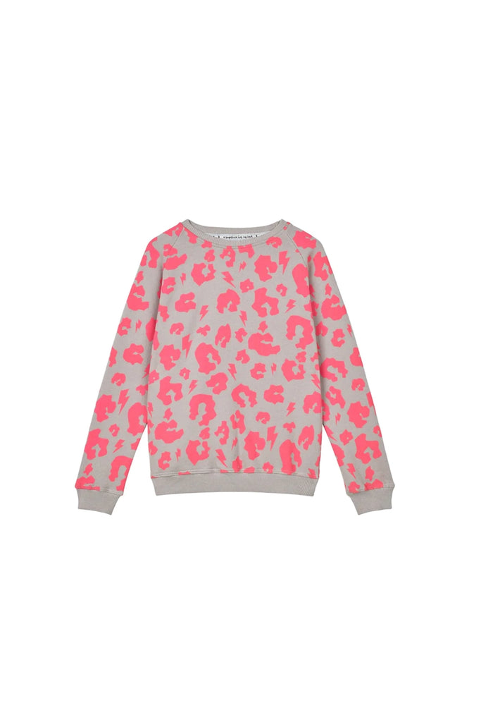 Neon Pink and Silver Tiger Star Sweatshirt
