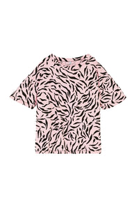 Kids Pink with Black Zebra T-Shirt